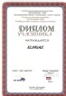 2002 Diploma Feria Internacional AUTOCOMPLEX en Moscú